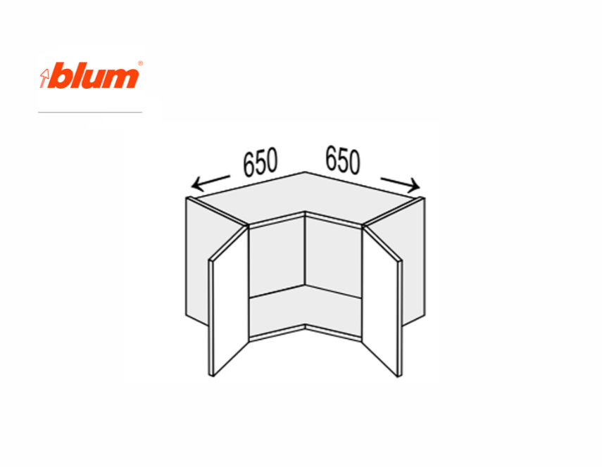 Секція Valencia верхня КутВ 90°/360 BLUM