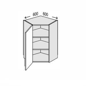 Секція Valencia верхня КутВ 45°/720