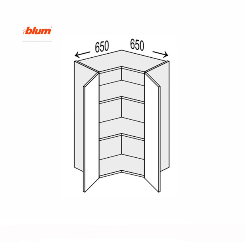 Секція Valencia верхня КутВ 45°/900 BLUM