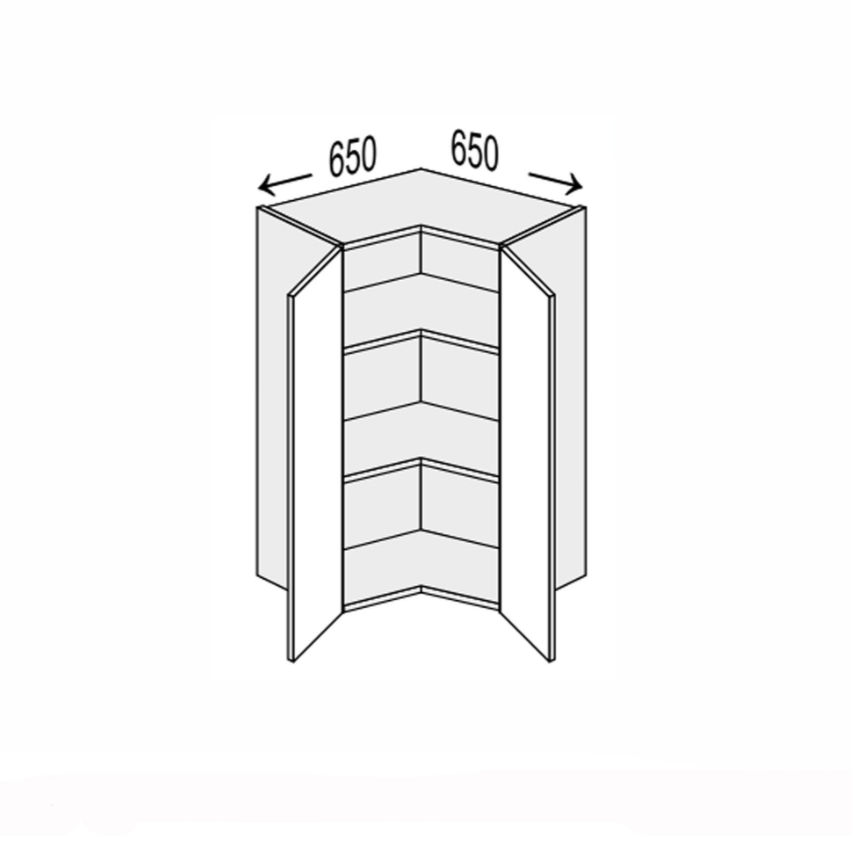 Секція Valencia верхня КутВ 45°/720