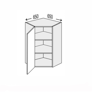 Секція Valencia верхня КутВ 45°/720