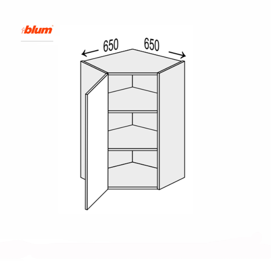 Секція Valencia верхня КутВ 45°/720 BLUM