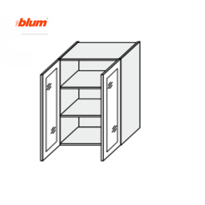 Секція Valencia верхня 80В/900 2Д вітрина BLUM