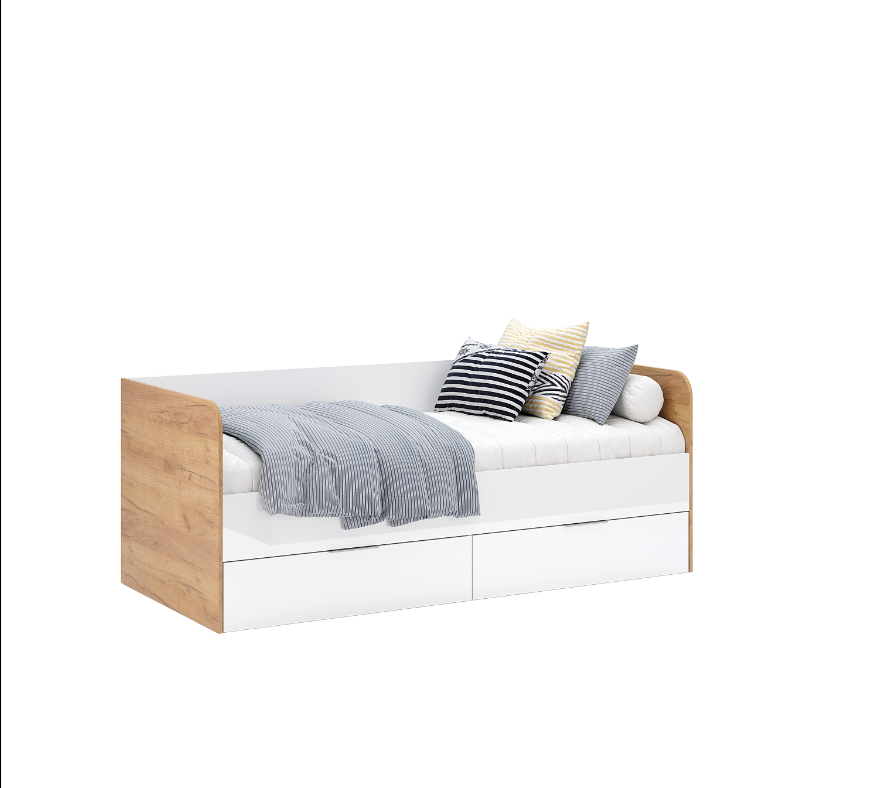 Асті Junior ліжко дитяче Глянець Білий від фабрики МіроМарк