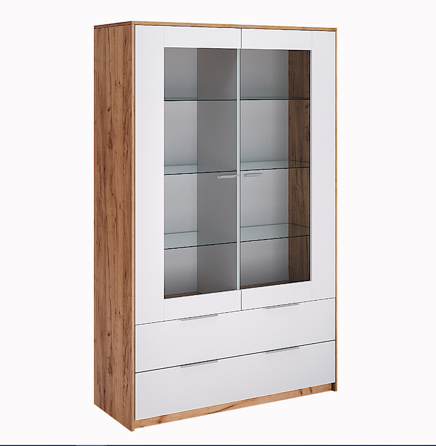 Вітрина Асті  Двері Глянець Білий від фабрики МіроМарк