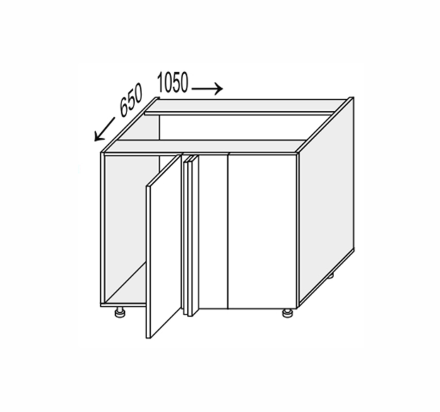 Секція Valencia нижня КутН 90°/820