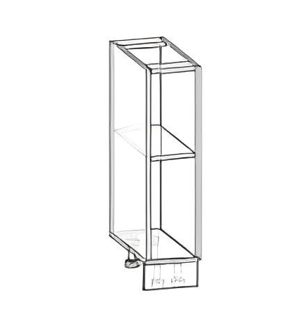 Агата 20 полки нижній модуль