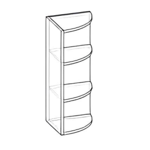 Агата 300/720 кут верхній модуль відкритий