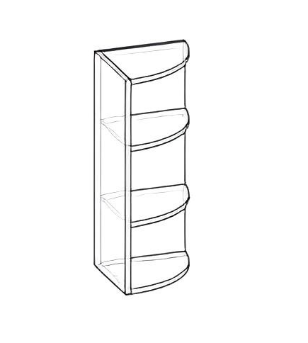 Агата 300/720 кут верхній модуль відкритий