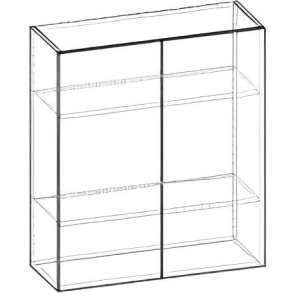 Агата 80/900 вітрина верхній модуль