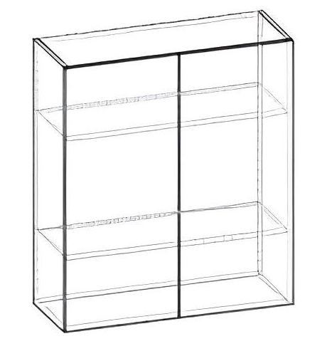 Агата 80/900 вітрина верхній модуль