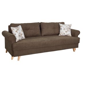 Бостон Фуджі темно-коричневий прямий диван від фабрики Мебель-Сервіс Україна