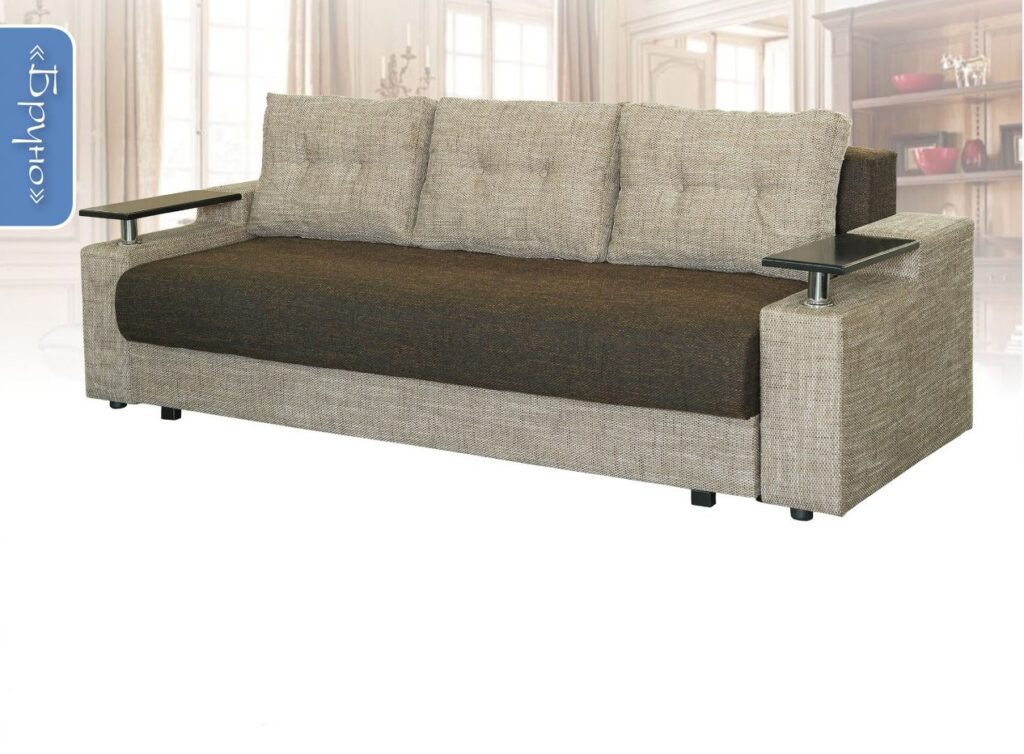 Бруно Магма коричневий прямий диван від фабрики Мебель-Сервіс Україна