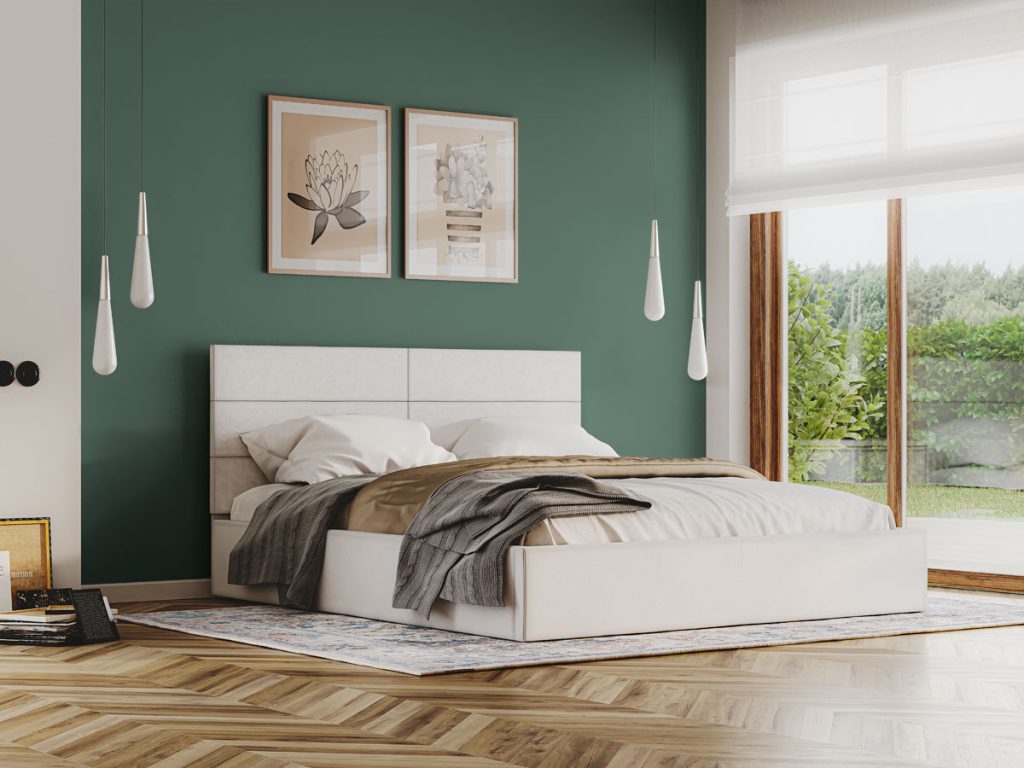 Кароліна 3 двоспальне м'яке ліжко з підйомним механізмом від фабрики Світ Меблів Україна