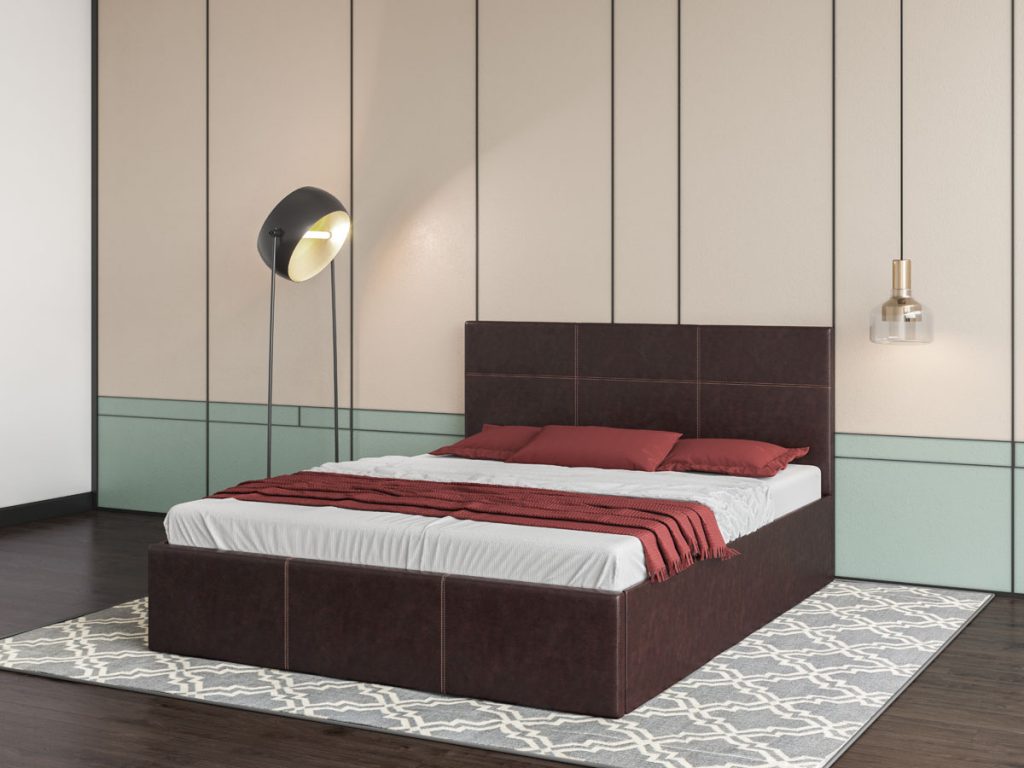 Кароліна 5 двоспальне м'яке ліжко від фабрики Світ Меблів Україна