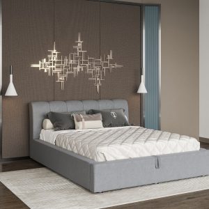Кароліна 6 двоспальне м'яке ліжко з підйомним механізмом від фабрики Світ Меблів Україна
