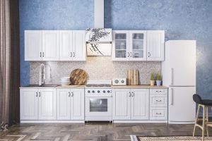 Прованс сучасна кухня з МДФ фасадами від фабрики Світ Меблів Україна