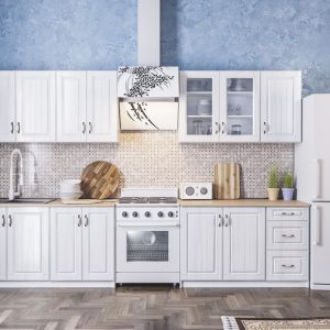 Прованс сучасна кухня з МДФ фасадами від фабрики Світ Меблів Україна