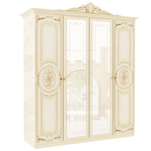 Кармен Нова піно беж чотиридверна шафа від фабрики Світ Меблів