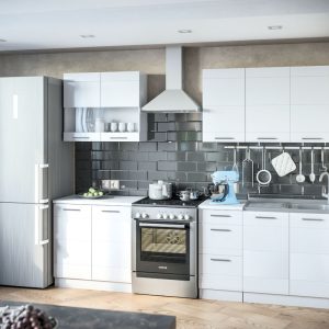 Б'янка сучасна кухня МДФ від фабрики Світ Меблів Україна