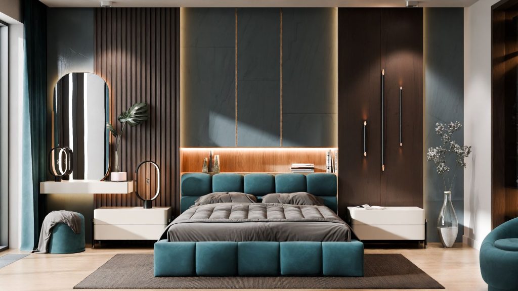 Ванесса 1 двоспальне м'яке ліжко з підйомним механізмом від фабрики Світ Меблів Україна