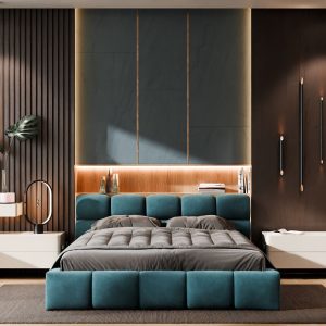 Ванесса 1 двоспальне м'яке ліжко від фабрики Світ Меблів Україна