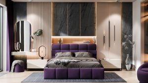 Ванесса 2 двоспальне м'яке ліжко від фабрики Світ Меблів Україна