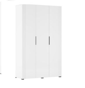 Амелія біла глянцева шафа тридверна МДФ від фабрики Світ Меблів Україна