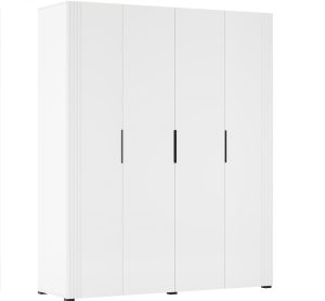 Амелія біла глянцева шафа чотиридверна МДФ від фабрики Світ Меблів Україна