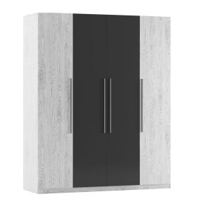 Лілея нова дуб грандж/антрацит, артвуд світлий/антрацит шафа чотиридверна від фабрики Світ Меблів Україна
