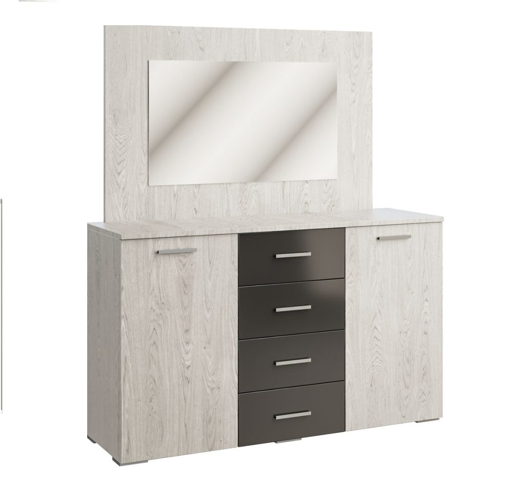 Лілея нова дуб грандж/антрацит, артвуд світлий/антрацит комод від фабрики Світ Меблів Україна