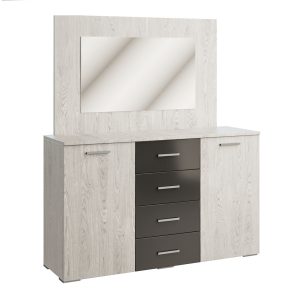 Лілея нова дуб грандж/антрацит, артвуд світлий/антрацит комод від фабрики Світ Меблів Україна