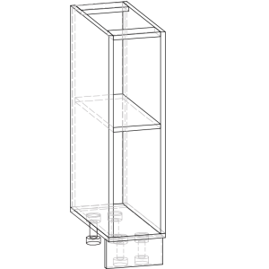 Гамма 20 низ відкритий лаковані фасади