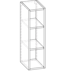 Гамма 20 верх відкритий лаковані фасади