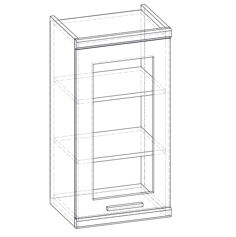 Імперія 40/720 вітрина верхній модуль