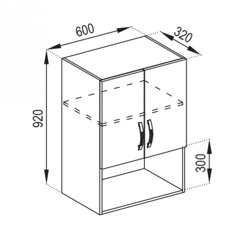 Б'янка 60/920 під мікрохвильову піч верхній модуль