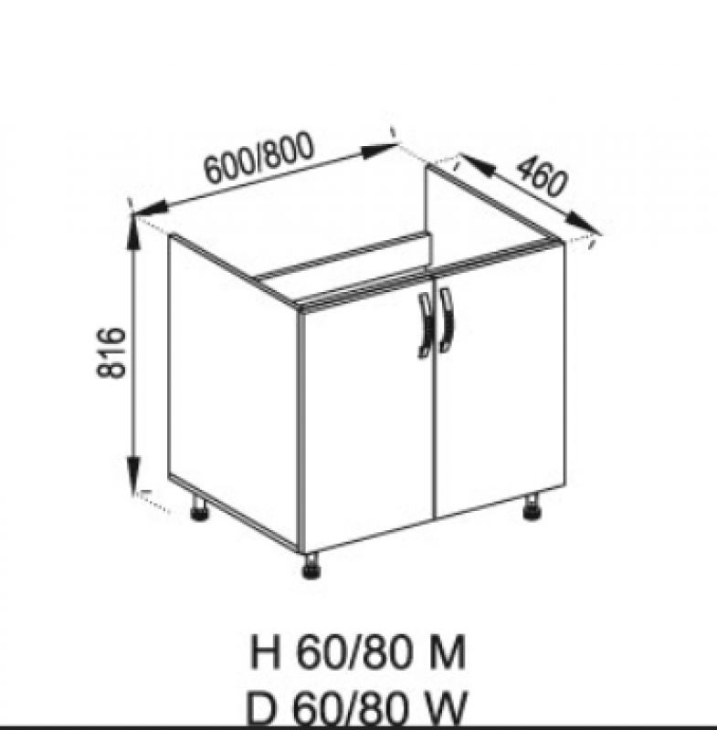Б'янка 80/820 мийка нижній модуль