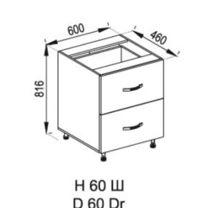 Б'янка Ш+ВШ 60/820 прихованого монтажу модуль