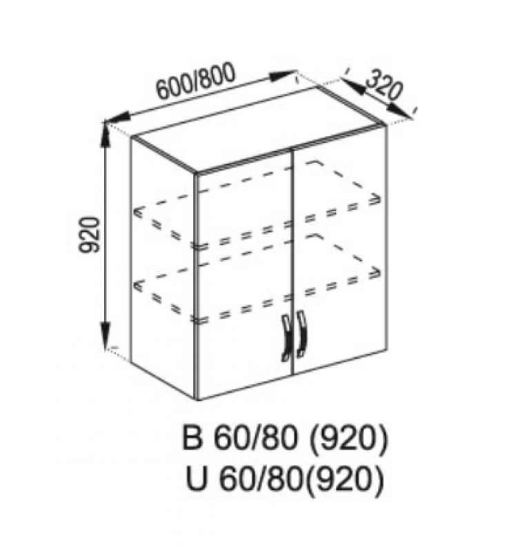 Прованс 60/920 вітрина верхній модуль