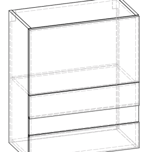 Імперія 60/720 вітрина горизонтальний верхній модуль