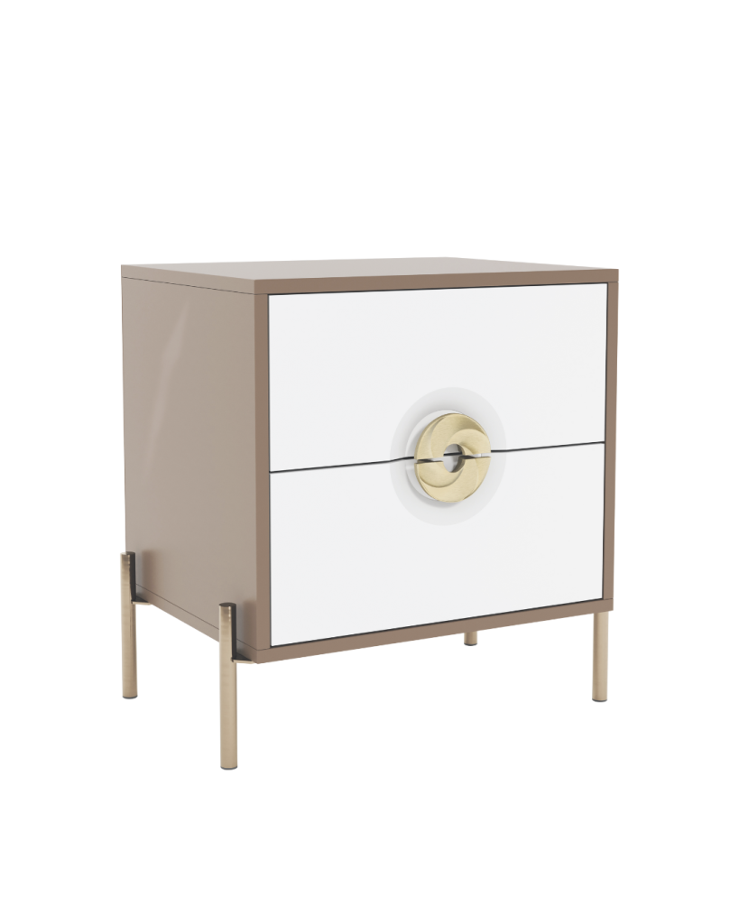 Фіруоза тумба приліжкова з фарбованими фасадами від фабрики Світ Меблів Україна