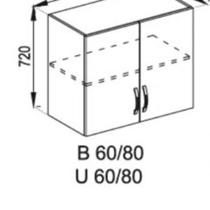 Б'янка 80/720 вітрина верхній модуль