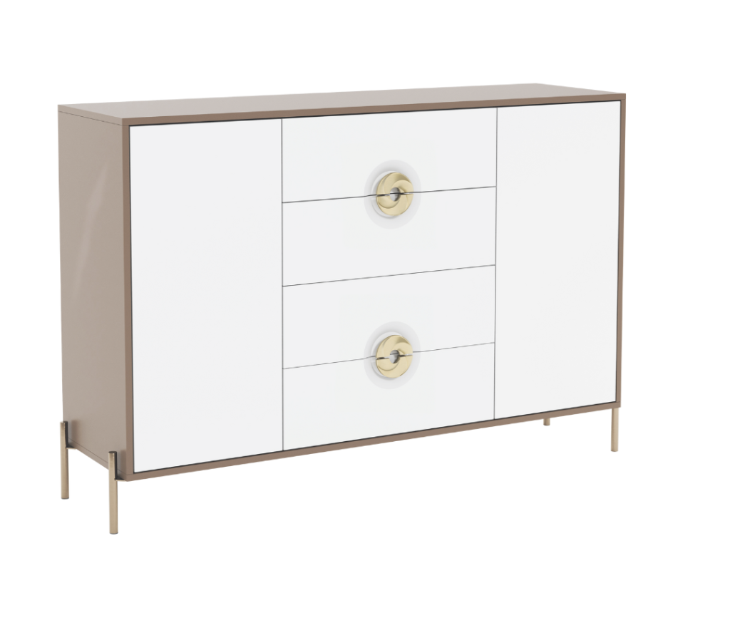 Фіруоза комод 2Д4Ш з фарбованими фасадами від фабрики Світ Меблів Україна