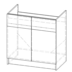 Катрін 60 мийка нижній кухонний модуль