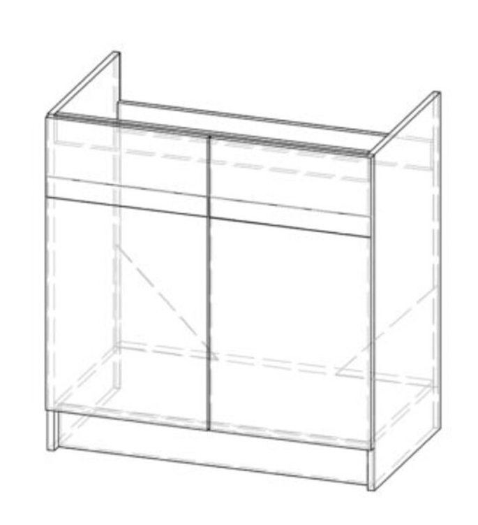 Катрін 80 мийка нижній кухонний модуль