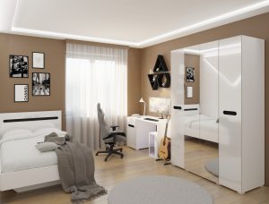 Б'янко сучасні меблі для спальні від фабрики Світ Меблів Україна