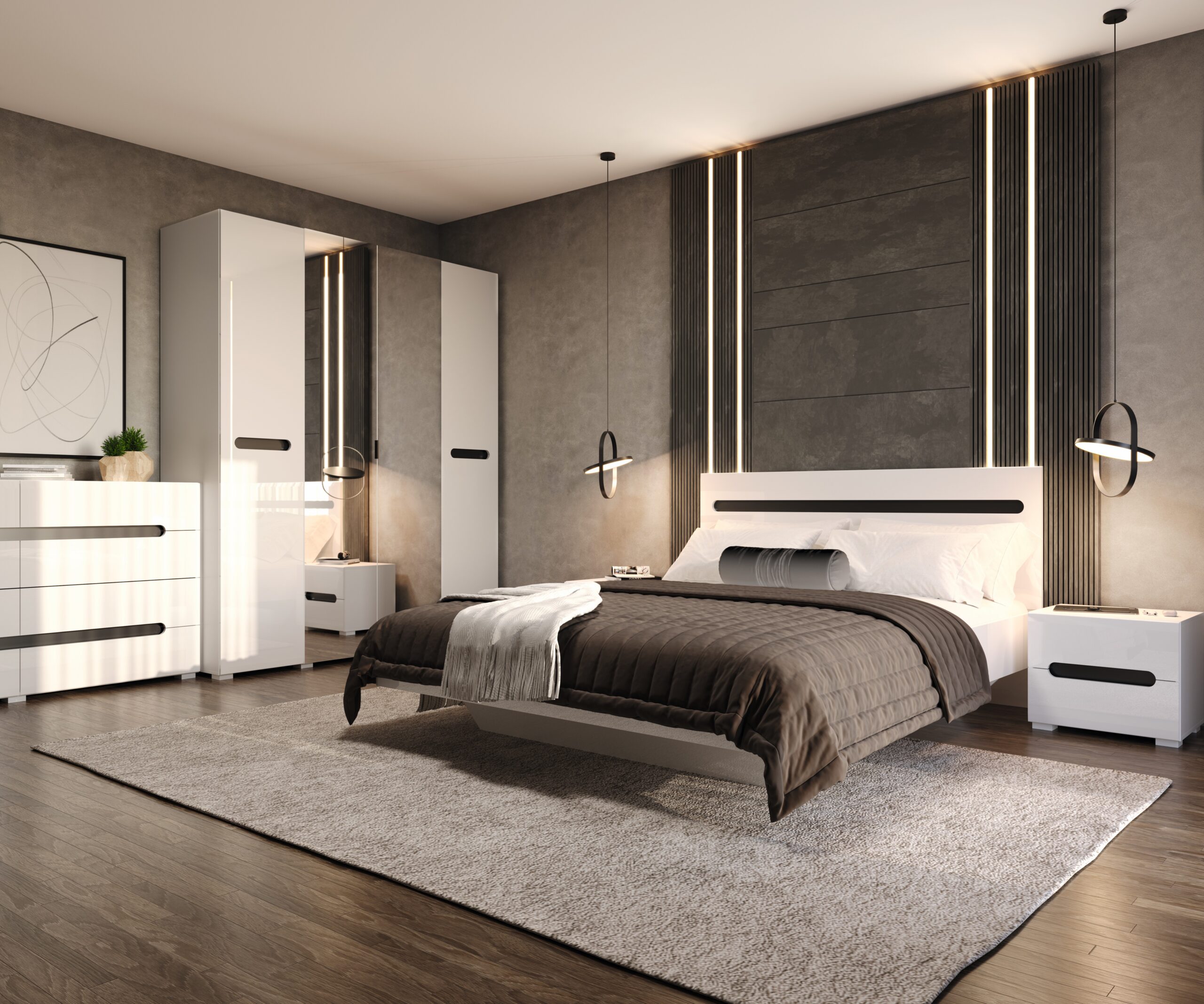 Спальня Бянко — інтерʼєрне фото