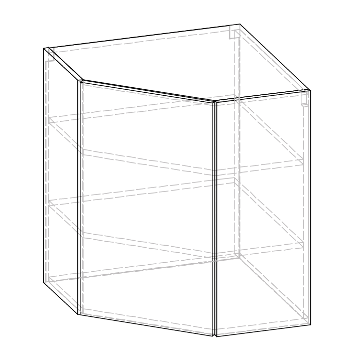 Гамма Кут МДФ матовий верхній модуль