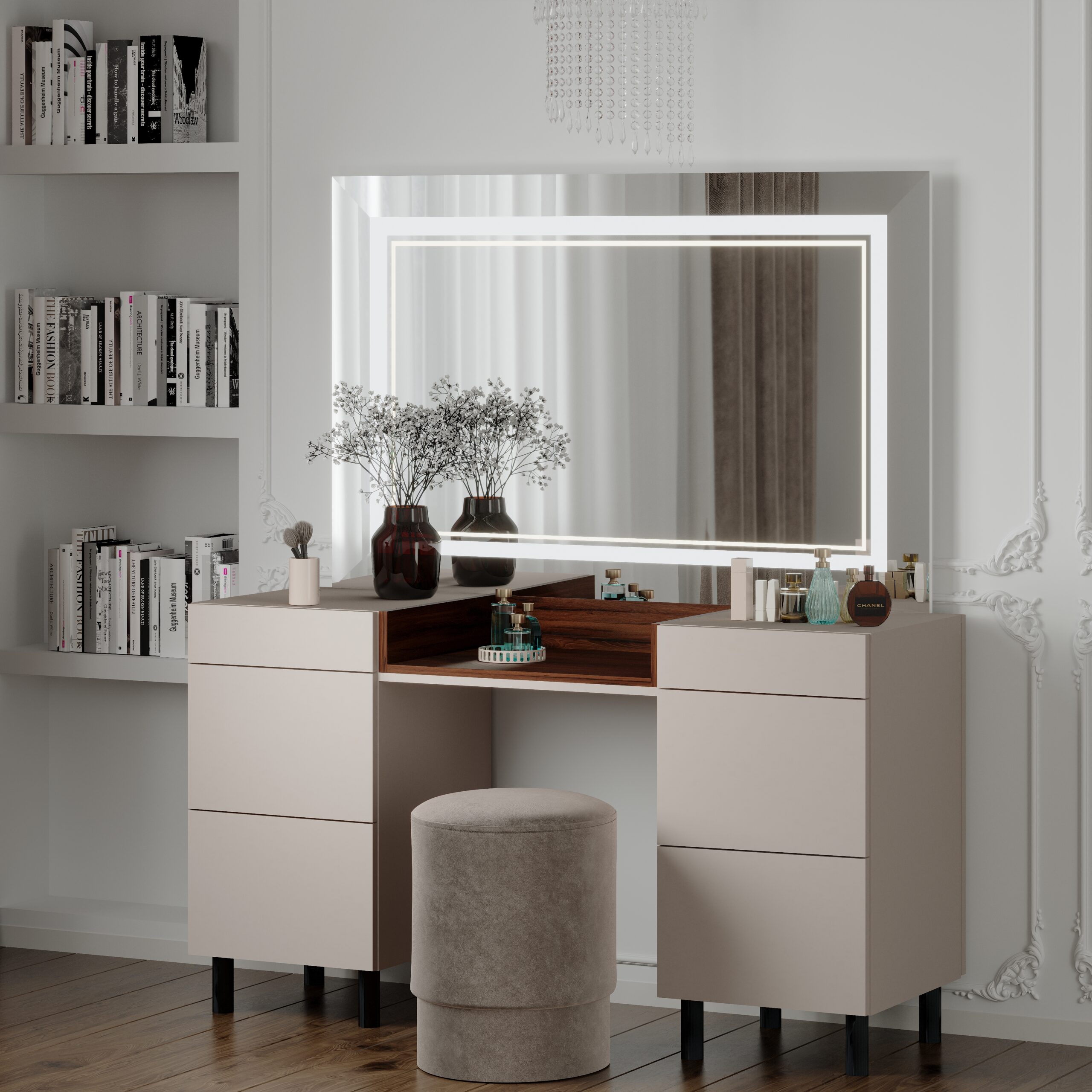 Туалетні столики — інтерʼєрне фото