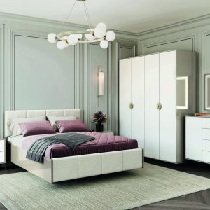 Фіруоза класична спальня з фарбованими фасадами від фабрики Світ Меблів Україна